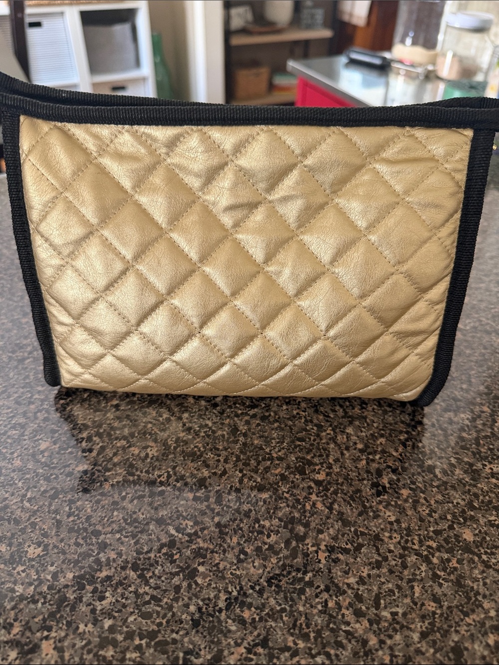 Scout Quilted Metallic Cosmetic Pouch
